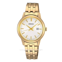SEIKO SUR412P1 Gold Dial White Stainless Steel