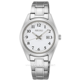 SEIKO Ladies SUR465P1 Discover More White Dial Stainless Steel Strap