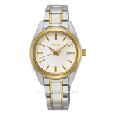 SEIKO CLASSIC SUR636P1 Ladies Mother Of Pearl Silver Gold Stainless Steel