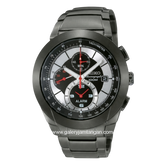 SEIKO SNAB35P1 Chronograph Black Stainless Steel Strap
