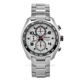 SEIKO SNDD33P1 Chronograph Silver Dial White Stainless Steel Strap