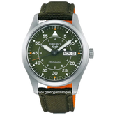 SEIKO 5 Sports Flieger SRPH29K1 Field Sports Style Green Dial Green Nylon Strap