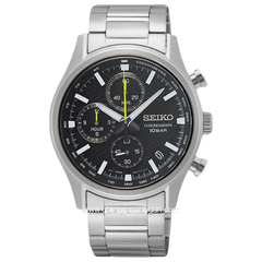 SEIKO SSB419P1 Chronograph Silver Stainless Steel Strap