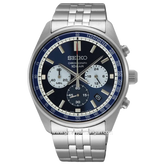 SEIKO SSB427P1 Chronograph Dial Dark Blue Stainless Steel Strap