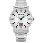 POLICE PL.15404JS/01M Silver Dial White Stainless Steel