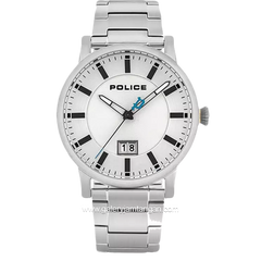 POLICE PL.15404JS/01M Silver Dial White Stainless Steel