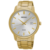 SEIKO SUR198P1 Silver Dial Gold Stainless Steel Strap