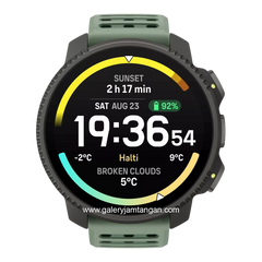 SUUNTO RACE 2 TITANIUM SAGE Silicone Strap