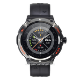 FILA SMARTWATCH SW/56 Black Silicone Extra Strap Brown Leather