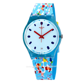 SWATCH GS401 C31 Blue Silicone Swiss Made