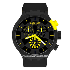 SWATCH SB02B403 Black Green Chronograph Swiss Made