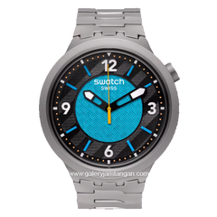 SWATCH SB07S116G Grey Dial Blue Stainless Steel