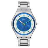 SWATCH SS07S143G Silver Dial Blue Stainless Steel