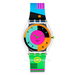 SWATCH SS08K119 Rainbow Silicone Strap