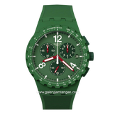 SWATCH SUSG407 Multifunction Green SIlicone Strap