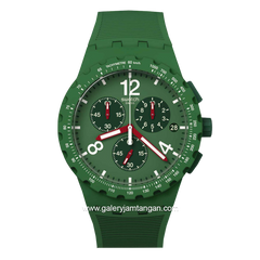 SWATCH SUSG407 Multifunction Green SIlicone Strap