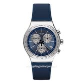 SWATCH YVS475 Blue Silver Chronograph Swiss Made