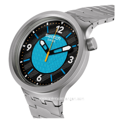 SWATCH SB07S116G Grey Dial Blue Stainless Steel