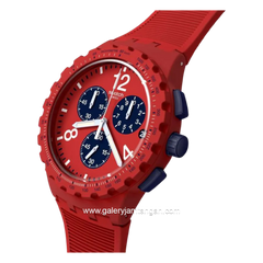 SWATCH SUSR407 Red Multifunction Silicone Strap