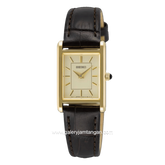 SEIKO CLASIC TANK SWR110P1 Ledies Brown Leather Strap