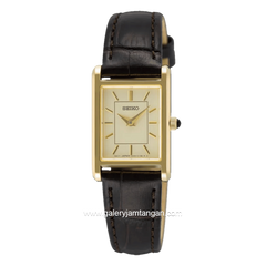 SEIKO CLASIC TANK SWR110P1 Ledies Brown Leather Strap