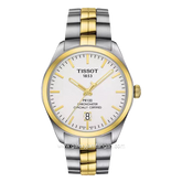 TISSOT T101.408.22.031.00 Silver Gold Dial White Stainless Steel