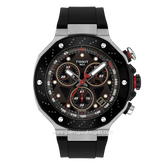 TISSOT T-RACE T141.417.27.081.00 Black Silver Rubber Strap