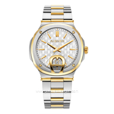 AIGNER TAVIANO 2 AGW.241008 Silver Gold Dial White Watch Swiss Made