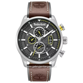 TIMBERLAND TDWGF0095402 CALAHAN Brown Dial Black Leather Strap