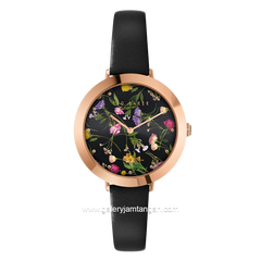 TED BAKER BKPAMS302UO Black Leather Strap