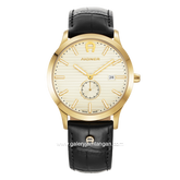 AIGNER TREVISO 2 AGW.240005 Black Gold Leather Watch Swiss Made