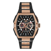 CHRIST VERRA CV 12381G-18 Black Gold Stainless Steel Strap