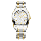 AIGNER VERONA DUE AGW.260002 Silver Gold Watch Swiss Made