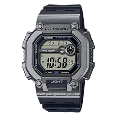 CASIO W-737H-1A2VDF Black Rubber Strap