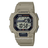 CASIO General W-737HX-5AVDF Cream Resin Strap
