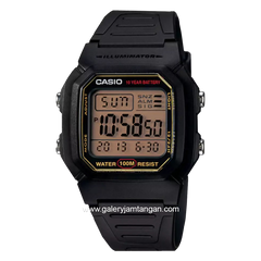 CASIO W-800HG-9AVDF Black Rubber Strap
