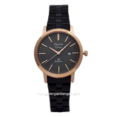 Alexandre Christie AC 1007 LDBBRBA Black Rosegold Stainless Steel Strap