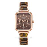 Alexandre Christie Multifunction AC 2C14 BFBRGBO Brown Dial Dual Tone Stainless Steel Strap