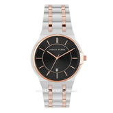 CHRIST VERRA AMORÉL CV 12405G-14 BLK Men Silver Rosegold Dial Black Stainless Steel