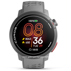COROS PACE PRO GREY SILICONE STRAP
