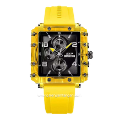 Expedition E 6808 M Yellow Dial Black Rubber Strap