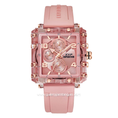 Expedition E 6808 M Peach Rubber Strap