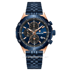 Expedition E 6870 MC Blue Rosegold Stainless Steel