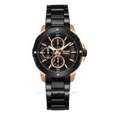 Alexandre Christie AC 6410 BF BBRBA-2 Black Dial Black Stainless Steel Strap