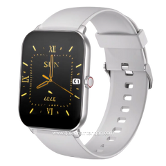 VIVAN SMARTWATCH VWF18 SILVER Rubber Strap