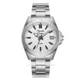 Alexandre Christie AC 6682 MDBSSSL White Dial Stainless Steel Strap