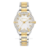BONIA ROSSO BNR10988-2117S Combi Silver Gold Stainless Steel Strap