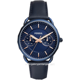 FOSSIL ES4092 Womens Watch Blue Leather Strap