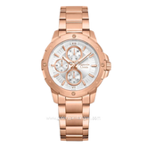 Alexandre Christie AC 6410 BF BRGSL-2 Silver Dial Rose Gold Stainless Steel Strap