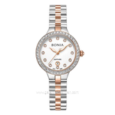 BONIA BNB10909-2617S Silver Combi Gold Dial White Stainless Steel Strap